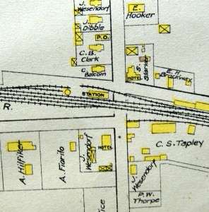   COUNTY NEW YORK VILLAGE STREET PLAN PLAT MAP 1913 FANCHER MURRAY YATES