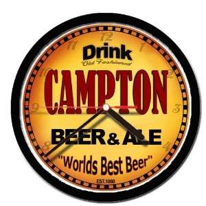  CAMPTON beer and ale cerveza wall clock: Everything Else