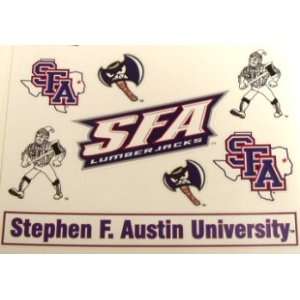 Austin State Lumberjacks Stickers Multi Sfu:  Sports 