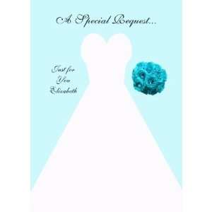  Blue Bridesmaid Invitation Card    Bridal Gown Health 