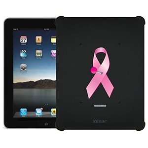  Pink Ribbon Pin on iPad 1st Generation XGear Blackout Case 