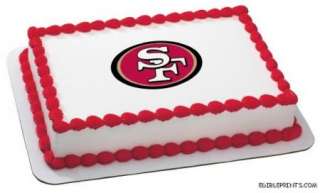 San Francisco 49ers Edible Image Icing Cake Topper  