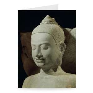  Buddha in Meditation on the Naga King,..   Greeting Card 