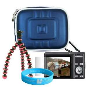 Camera Blue Zip Case for Canon Powershot A1100 IS A2100 IS A480 SD1200 