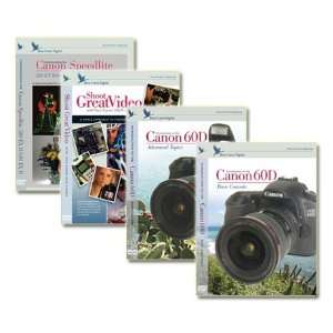   Digital Canon 60D DVD 4 Pk Volume 1 & 2, Video, Speedlite Training