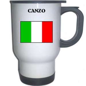  Italy (Italia)   CANZO White Stainless Steel Mug 
