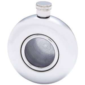   Stainless Steel Flask Features Polished Finish View Window Screw Down