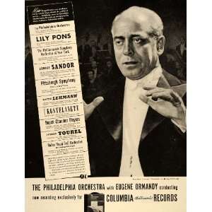 1946 Ad Eugene Ormandy Columbia Records Orchestra 