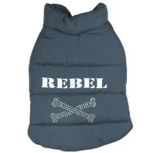  Capelli New York Rebel Puffy Vest Grey Combo Small 
