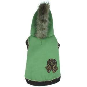  Capelli New York Hoody With Fur And Skull Patch Green 