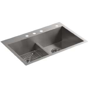  Kohler Vault K 3838 4 Smart Divide Double Equal Sink: Home 