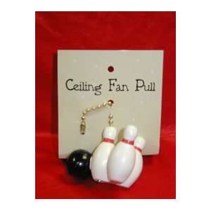  Bowling Pins Bowling Ball Ceiling Fan Pull & Light Pull 