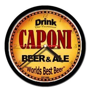  CAPONI beer and ale cerveza wall clock: Everything Else