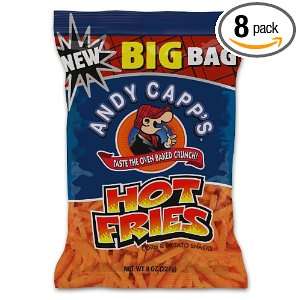 Andy Capp Hot Fries, 8 Ounce Packages (Pack of 8)  Grocery 