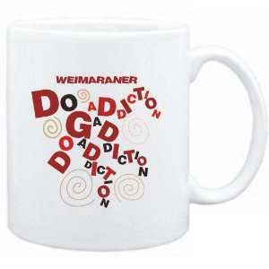    Mug White  Weimaraner DOG ADDICTION  Dogs: Sports & Outdoors