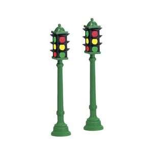  D56 Village Accessory   Corner Stoplights (Set/2)