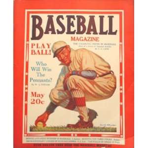  Baseball Magazine Cover Stooping Player: Sports & Outdoors