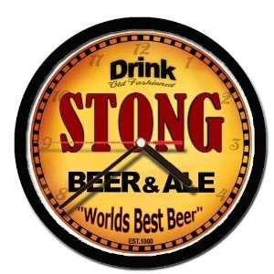 STONG beer and ale cerveza wall clock: Everything Else