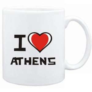  Mug White I love Athens  Usa Cities: Sports & Outdoors