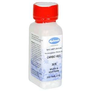  Carbo Veg. 30x 250 Tablets: Health & Personal Care