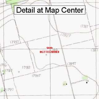  USGS Topographic Quadrangle Map   Stith, Texas (Folded 