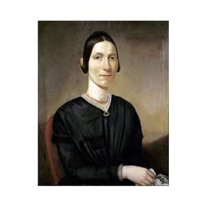 Portrait of Ann Cochrells by David Parr. Size 12.57 inches width by 15 