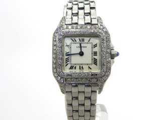 Ladies Cartier Panther S.S. Watch w/ Double Diamond Bezel  
