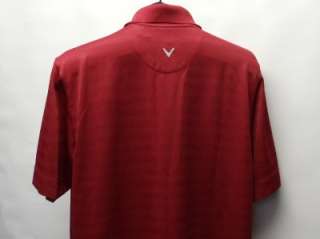 New Mens Red Callaway X Series golf polo shirt Drive to End Hunger 