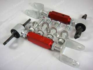 RED RSX DC5 CIVIC EP3 FRONT REAR ADJUSTABLE CAMBER KIT  