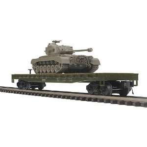  O Flat w/M26 Pershing Tank, US Army Toys & Games