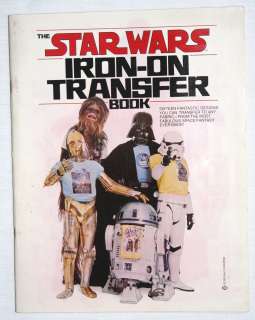 Vintage 1977 STAR WARS Iron On Transfer Book 1st Ed. Complete All 16 