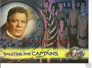 Star Trek Cinema 2000 Saluting The Captains 9 card set  