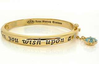 Disney Couture Gold Wish Upon a Star Bracelet  
