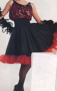 Fancy CanCan Dress Adult Sizes+LC Dance Stage Halloween  