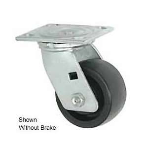 Faultless Swivel Plate Caster 6 Phenolic Wheel With Brake:  
