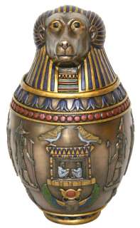Egyptian Ram Canopic Jar   display / storage   Ships Immediately 