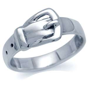 9MM 925 Sterling Silver BELT BUCKLE Band Ring  