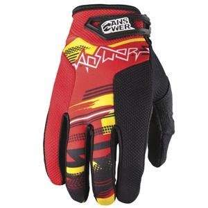   : Answer Racing Syncron Gloves   2012   Small/Red/Yellow: Automotive