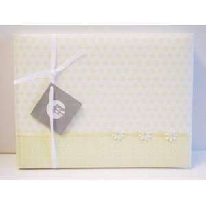   Modern Eyelet Studio Guest Book with Yellow Flowers: Office Products