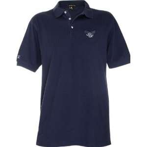   Rice Owls Navy Classic Pique Stainguard Polo Shirt
