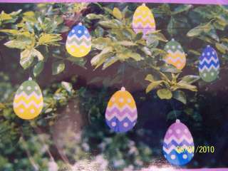 Easter Eggs Pastel Spring Holiday Party Plastic Hanging Decorations 
