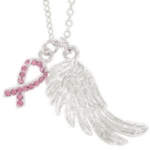   : Breast Cancer Awareness Angel Wish Necklace: Health & Personal Care