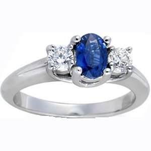   Oval Sapphire Diamond Ring (1.30 cts.tw.) Evyatar Rabbani Jewelry