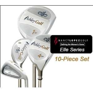 Ashley Elle Series 10 Piece Set of Womens Golf Clubs (LengthStandard 