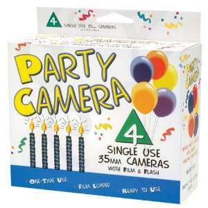   Party 35mm Single Use Cameras with Flash (4 Pack)