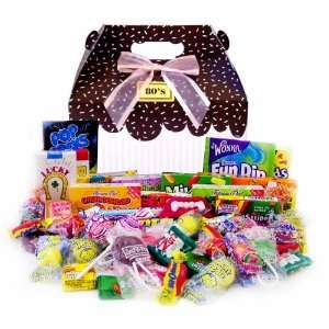 1980s Sprinkled Pink Retro Candy Gift Box:  Grocery 