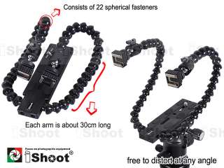   Macro Flash bracket mount holder for Canon Nikon speedlite ✚Camera