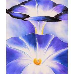  OKeeffe Paintings Blue Morning Glories