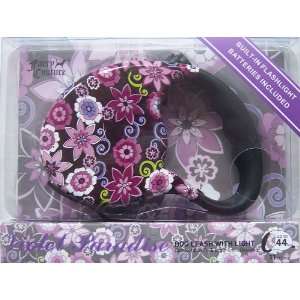 Furry Couture Retractable Dog Leash with Light ~ Violet 