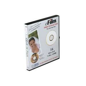  eFilm Archival Gold Inkjet Printable CD R   16 Pack w/ 3 
